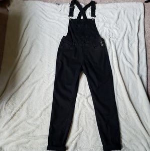 Black Long Overalls